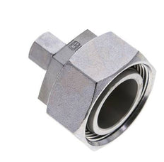 8L & 35L Zink plated Steel Straight Cutting Fitting with Swivel 160 bar NBR O-ring Sealing Cone ISO 8434-1