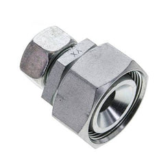 18L & 35L Zink plated Steel Straight Cutting Fitting with Swivel 160 bar NBR O-ring Sealing Cone ISO 8434-1