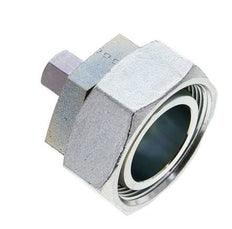 8L & 42L Zink plated Steel Straight Cutting Fitting with Swivel 160 bar NBR O-ring Sealing Cone ISO 8434-1