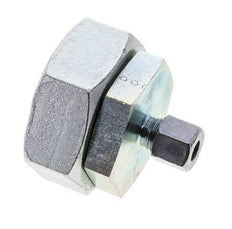 8L & 42L Zink plated Steel Straight Cutting Fitting with Swivel 160 bar NBR O-ring Sealing Cone ISO 8434-1