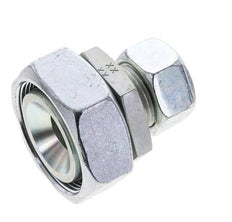 22L & 42L Zink plated Steel Straight Cutting Fitting with Swivel 160 bar NBR O-ring Sealing Cone ISO 8434-1