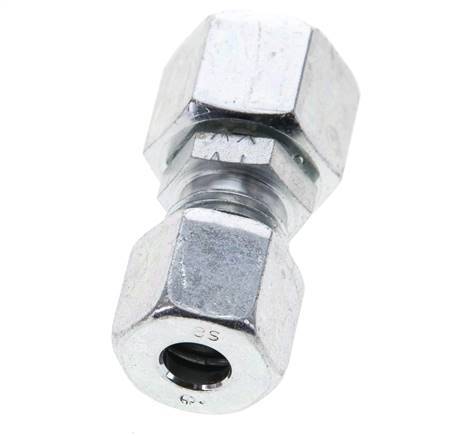 8S & 10S Zink plated Steel Straight Cutting Fitting with Swivel 630 bar NBR O-ring Sealing Cone ISO 8434-1