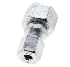 6S & 12S Zink plated Steel Straight Cutting Fitting with Swivel 630 bar NBR O-ring Sealing Cone ISO 8434-1