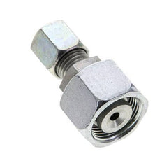 6S & 14S Zink plated Steel Straight Cutting Fitting with Swivel 630 bar NBR O-ring Sealing Cone ISO 8434-1