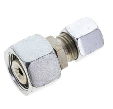 8S & 14S Zink plated Steel Straight Cutting Fitting with Swivel 630 bar NBR O-ring Sealing Cone ISO 8434-1