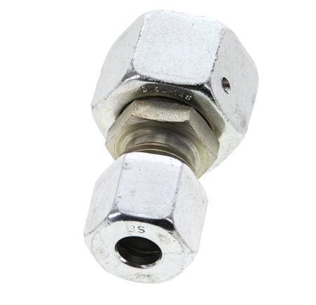 8S & 14S Zink plated Steel Straight Cutting Fitting with Swivel 630 bar NBR O-ring Sealing Cone ISO 8434-1