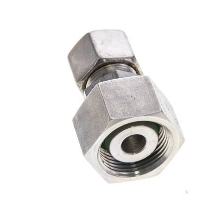 8S & 20S Zink plated Steel Straight Cutting Fitting with Swivel 400 bar NBR O-ring Sealing Cone ISO 8434-1