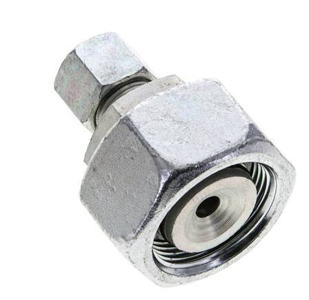 10S & 25S Zink plated Steel Straight Cutting Fitting with Swivel 400 bar NBR O-ring Sealing Cone ISO 8434-1