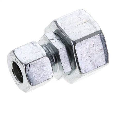 16S & 25S Zink plated Steel Straight Cutting Fitting with Swivel 400 bar NBR O-ring Sealing Cone ISO 8434-1