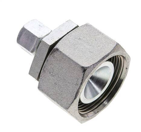 8S & 30S Zink plated Steel Straight Cutting Fitting with Swivel 400 bar NBR O-ring Sealing Cone ISO 8434-1