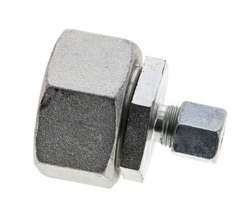 8S & 30S Zink plated Steel Straight Cutting Fitting with Swivel 400 bar NBR O-ring Sealing Cone ISO 8434-1