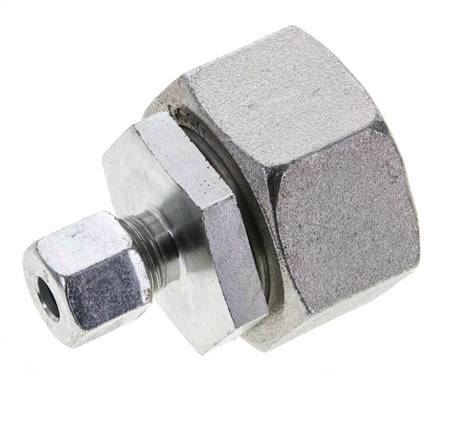 8S & 30S Zink plated Steel Straight Cutting Fitting with Swivel 400 bar NBR O-ring Sealing Cone ISO 8434-1