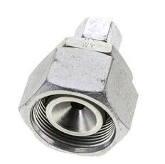 10S & 30S Zink plated Steel Straight Cutting Fitting with Swivel 400 bar NBR O-ring Sealing Cone ISO 8434-1