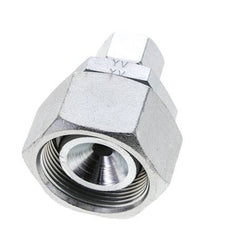 12S & 30S Zink plated Steel Straight Cutting Fitting with Swivel 400 bar NBR O-ring Sealing Cone ISO 8434-1