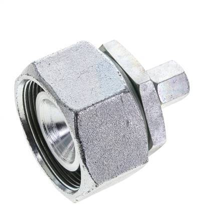 6S & 38S Zink plated Steel Straight Cutting Fitting with Swivel 315 bar NBR O-ring Sealing Cone ISO 8434-1