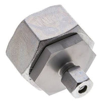 8S & 38S Zink plated Steel Straight Cutting Fitting with Swivel 315 bar NBR O-ring Sealing Cone ISO 8434-1