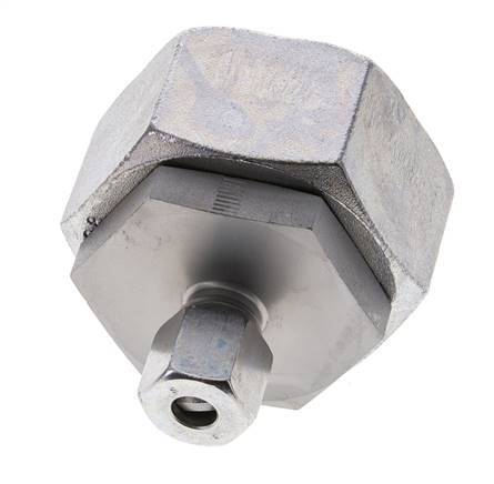 8S & 38S Zink plated Steel Straight Cutting Fitting with Swivel 315 bar NBR O-ring Sealing Cone ISO 8434-1