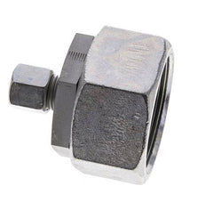 8S & 38S Zink plated Steel Straight Cutting Fitting with Swivel 315 bar NBR O-ring Sealing Cone ISO 8434-1