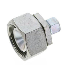 12S & 38S Zink plated Steel Straight Cutting Fitting with Swivel 315 bar NBR O-ring Sealing Cone ISO 8434-1