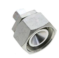 12S & 38S Zink plated Steel Straight Cutting Fitting with Swivel 315 bar NBR O-ring Sealing Cone ISO 8434-1