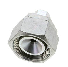 12S & 38S Zink plated Steel Straight Cutting Fitting with Swivel 315 bar NBR O-ring Sealing Cone ISO 8434-1