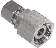 16S & 30S Stainless Steel Straight Compression Fitting with Swivel 250 bar FKM O-ring Sealing Cone ISO 8434-1