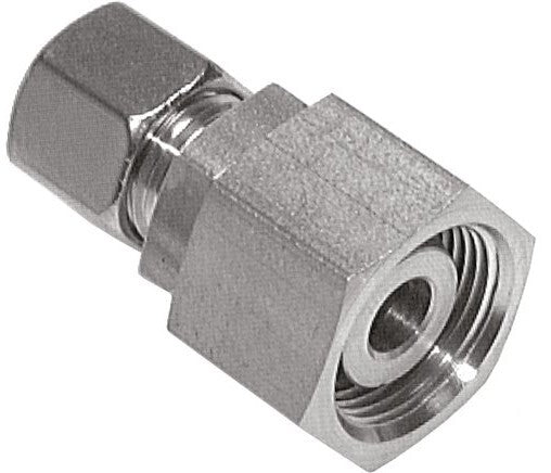 15L & 22L Stainless Steel Straight Cutting Fitting with Swivel 160 bar FKM O-ring Sealing Cone ISO 8434-1