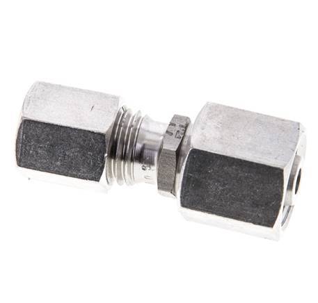 6L & 8L Stainless Steel Straight Cutting Fitting with Swivel 315 bar FKM O-ring Sealing Cone ISO 8434-1