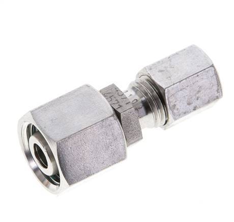 6L & 10L Stainless Steel Straight Cutting Fitting with Swivel 315 bar FKM O-ring Sealing Cone ISO 8434-1