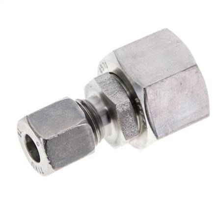 8L & 15L Stainless Steel Straight Cutting Fitting with Swivel 315 bar FKM O-ring Sealing Cone ISO 8434-1