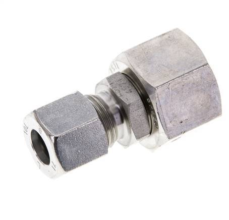 10L & 15L Stainless Steel Straight Cutting Fitting with Swivel 315 bar FKM O-ring Sealing Cone ISO 8434-1