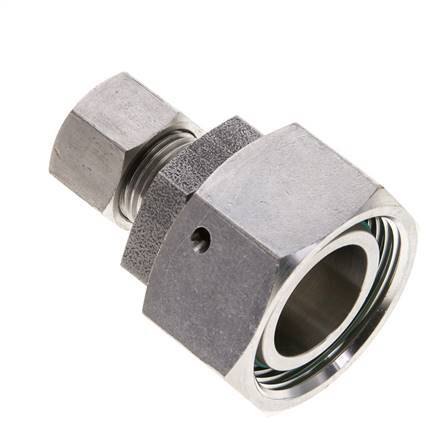 12L & 28L Stainless Steel Straight Cutting Fitting with Swivel 160 bar FKM O-ring Sealing Cone ISO 8434-1