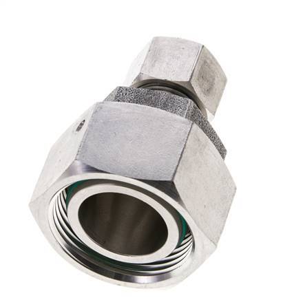 12L & 28L Stainless Steel Straight Cutting Fitting with Swivel 160 bar FKM O-ring Sealing Cone ISO 8434-1