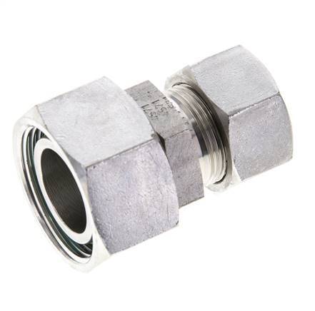 18L & 28L Stainless Steel Straight Cutting Fitting with Swivel 160 bar FKM O-ring Sealing Cone ISO 8434-1