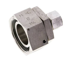 12L & 35L Stainless Steel Straight Cutting Fitting with Swivel 160 bar FKM O-ring Sealing Cone ISO 8434-1