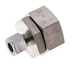 12L & 35L Stainless Steel Straight Cutting Fitting with Swivel 160 bar FKM O-ring Sealing Cone ISO 8434-1