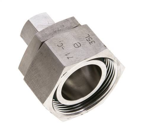 12L & 35L Stainless Steel Straight Cutting Fitting with Swivel 160 bar FKM O-ring Sealing Cone ISO 8434-1