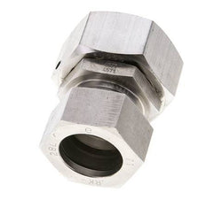 28L & 35L Stainless Steel Straight Cutting Fitting with Swivel 160 bar FKM O-ring Sealing Cone ISO 8434-1