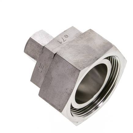12L & 42L Stainless Steel Straight Cutting Fitting with Swivel 160 bar FKM O-ring Sealing Cone ISO 8434-1