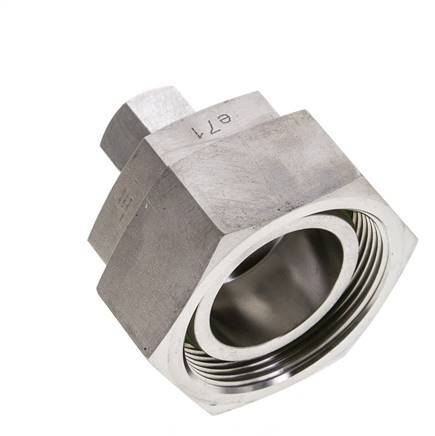 12L & 42L Stainless Steel Straight Cutting Fitting with Swivel 160 bar FKM O-ring Sealing Cone ISO 8434-1