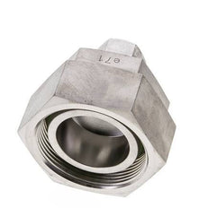 12L & 42L Stainless Steel Straight Cutting Fitting with Swivel 160 bar FKM O-ring Sealing Cone ISO 8434-1