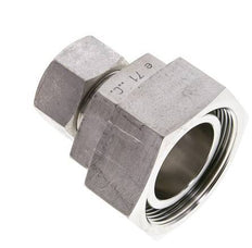 22L & 42L Stainless Steel Straight Cutting Fitting with Swivel 160 bar FKM O-ring Sealing Cone ISO 8434-1