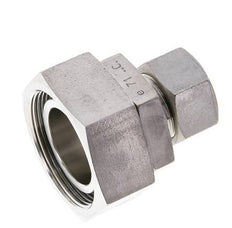 22L & 42L Stainless Steel Straight Cutting Fitting with Swivel 160 bar FKM O-ring Sealing Cone ISO 8434-1
