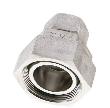 22L & 42L Stainless Steel Straight Cutting Fitting with Swivel 160 bar FKM O-ring Sealing Cone ISO 8434-1