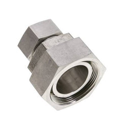 28L & 42L Stainless Steel Straight Cutting Fitting with Swivel 160 bar FKM O-ring Sealing Cone ISO 8434-1