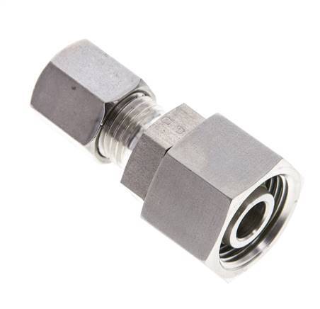 6S & 12S Stainless Steel Straight Cutting Fitting with Swivel 630 bar FKM O-ring Sealing Cone ISO 8434-1