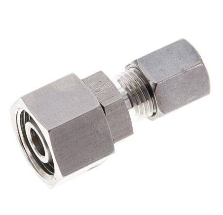 6S & 12S Stainless Steel Straight Cutting Fitting with Swivel 630 bar FKM O-ring Sealing Cone ISO 8434-1
