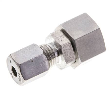 6S & 12S Stainless Steel Straight Cutting Fitting with Swivel 630 bar FKM O-ring Sealing Cone ISO 8434-1