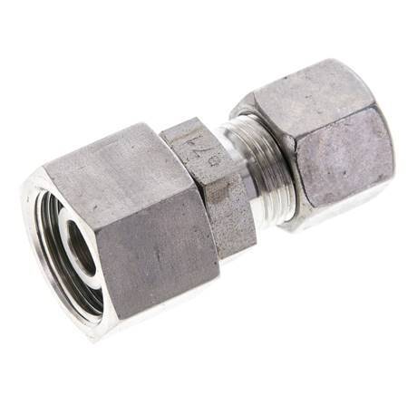10S & 14S Stainless Steel Straight Cutting Fitting with Swivel 630 bar FKM O-ring Sealing Cone ISO 8434-1
