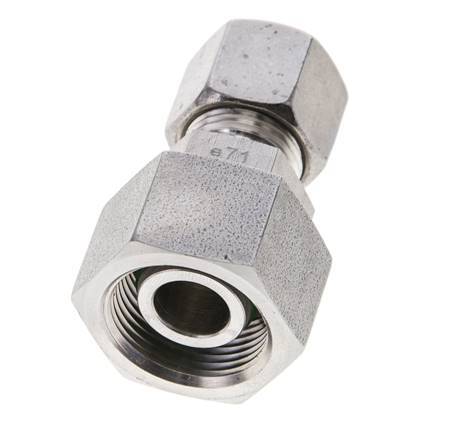 10S & 16S Stainless Steel Straight Cutting Fitting with Swivel 400 bar FKM O-ring Sealing Cone ISO 8434-1